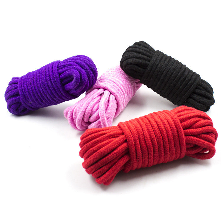 Cotton bondage rope for couples, 5m or 10m length, designed for intimate play and adult BDSM activities by eprolo.