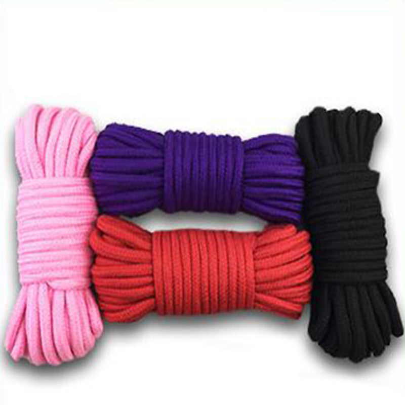 Cotton bondage rope for couples, 5m or 10m length, designed for intimate adult play, featuring soft, durable material from eprolo.