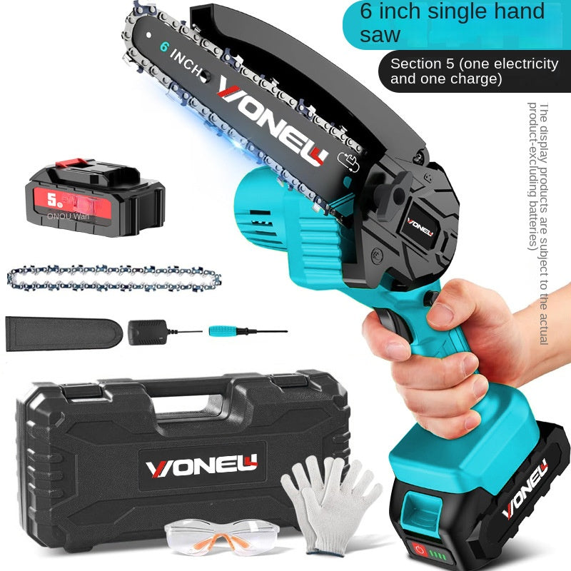 eprolo cordless mini electric saw with 6-inch blade for home wood cutting and outdoor chainsaw applications