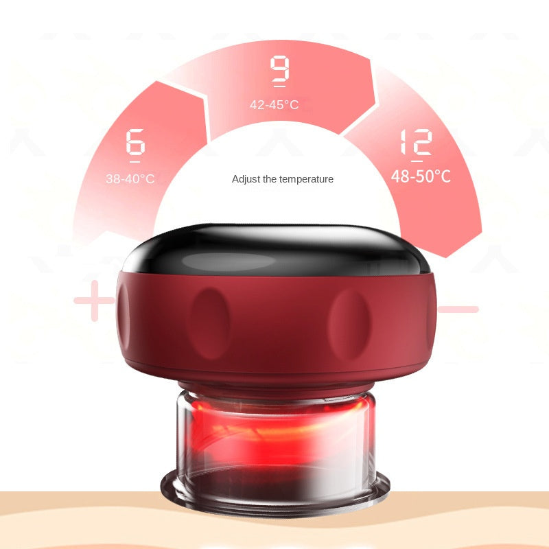 eprolo electric Gua Sha device for full body detox, with breathable heating and cupping therapy, used for meridian massage at home