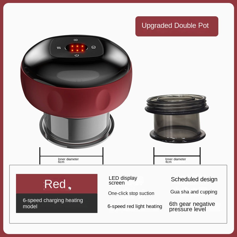 eprolo electric massage Gua Sha device for full body detox, with breathable heating and cupping therapy for home use.