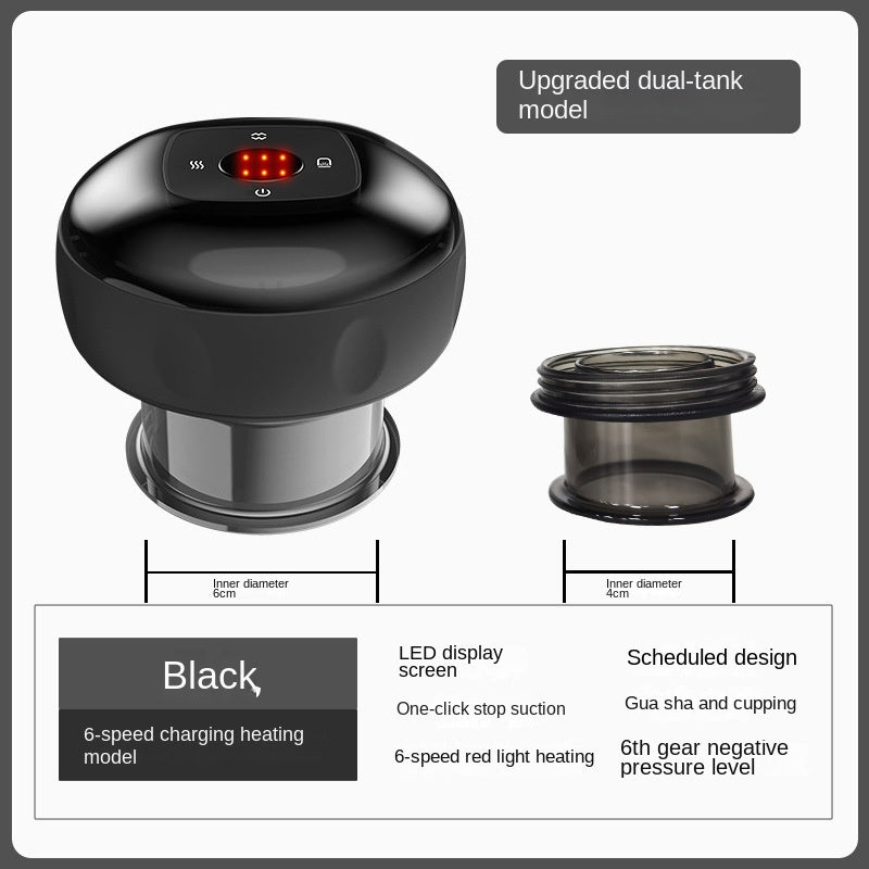 eprolo electric massage Gua Sha device for full-body detox, featuring breathable heating and cupping therapy for home use.