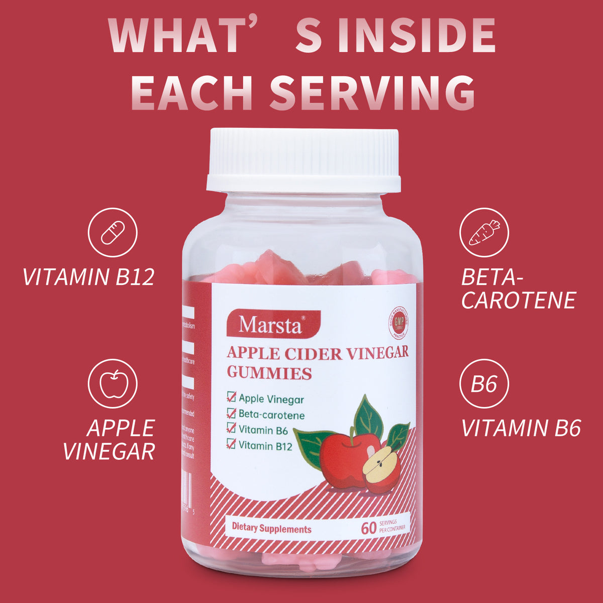 Apple cider vinegar vitamin gummies - American Smart
