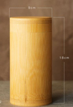 Bamboo Storage Bottles Jars Wooden Small Box Containers Handmade For Spices Tea Coffee Sugar Receive With Lid Vintage - American Smart