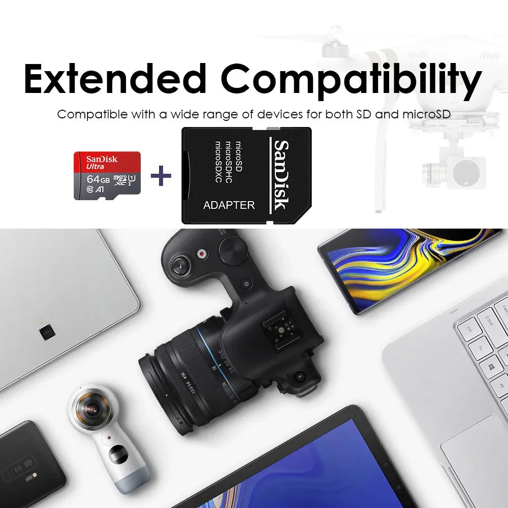 eprolo micro SD card for smartphones and drones, available in 64GB to 1TB, used for video monitoring and traffic recording