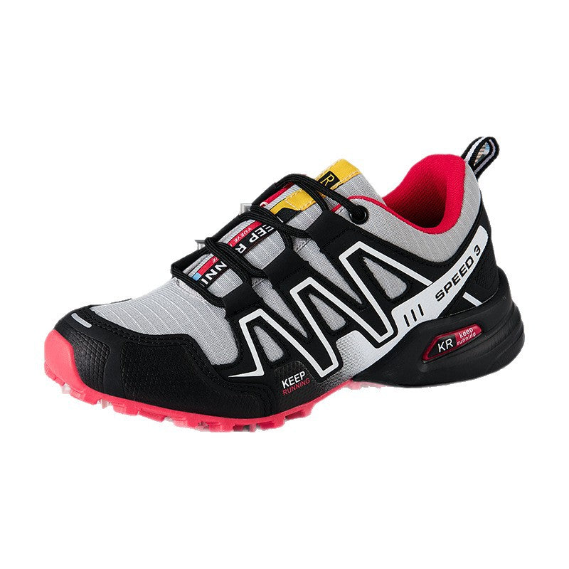 Eprolo outdoor men's hiking shoes and women's trail running shoes, breathable walking shoes with sturdy soles.