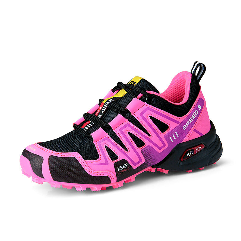 Eprolo outdoor men's hiking shoes with breathable mesh, suitable for trail running and walking, large size women's shoes visible.