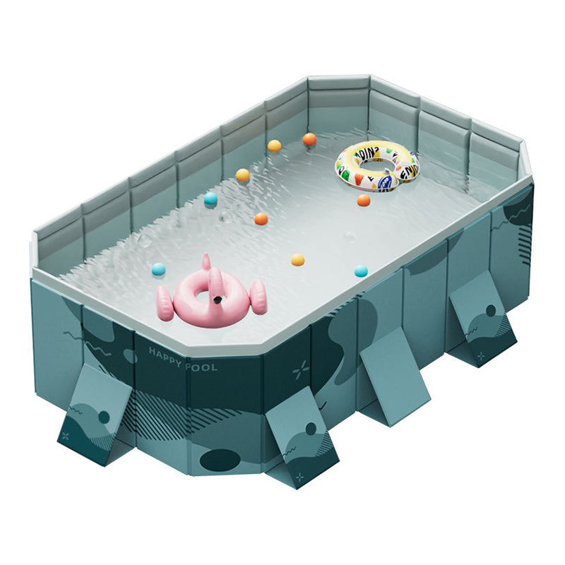 Large foldable rectangular eprolo family swimming pool, above ground outdoor pool with easy setup for adults and kids.