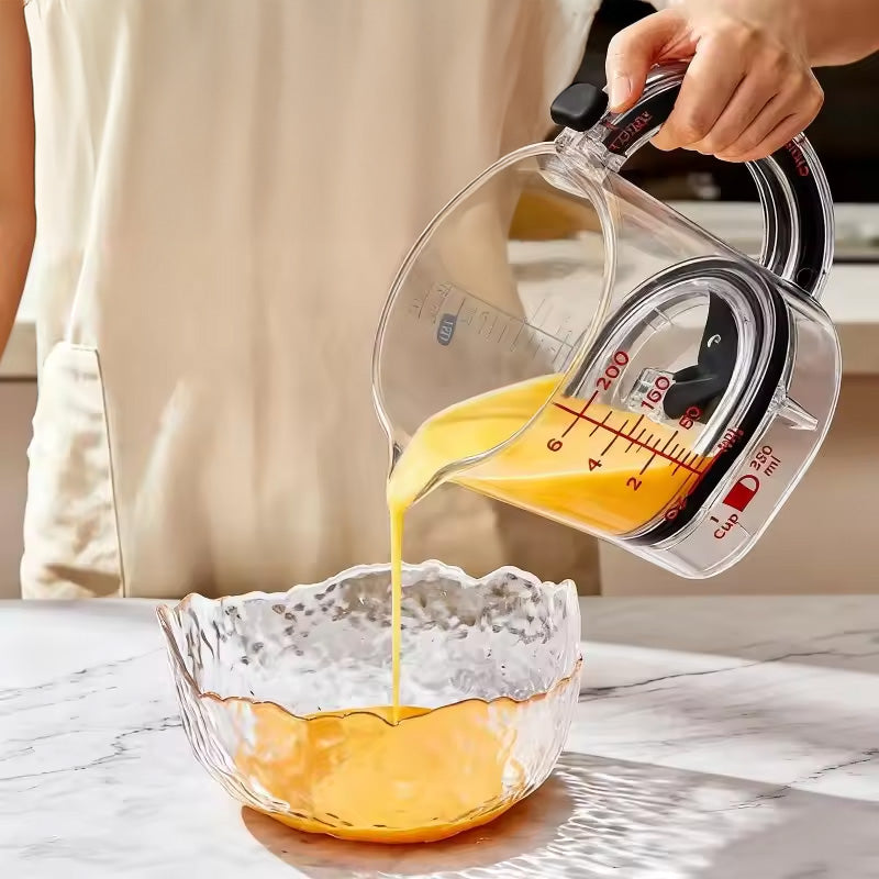 Adjustable Measuring Cube - Kitchen Cooking Cup with Scraper Seal - American Smart