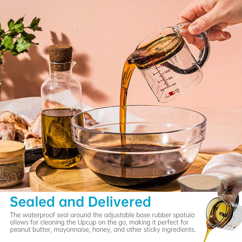 Adjustable Measuring Cube - Kitchen Cooking Cup with Scraper Seal - American Smart