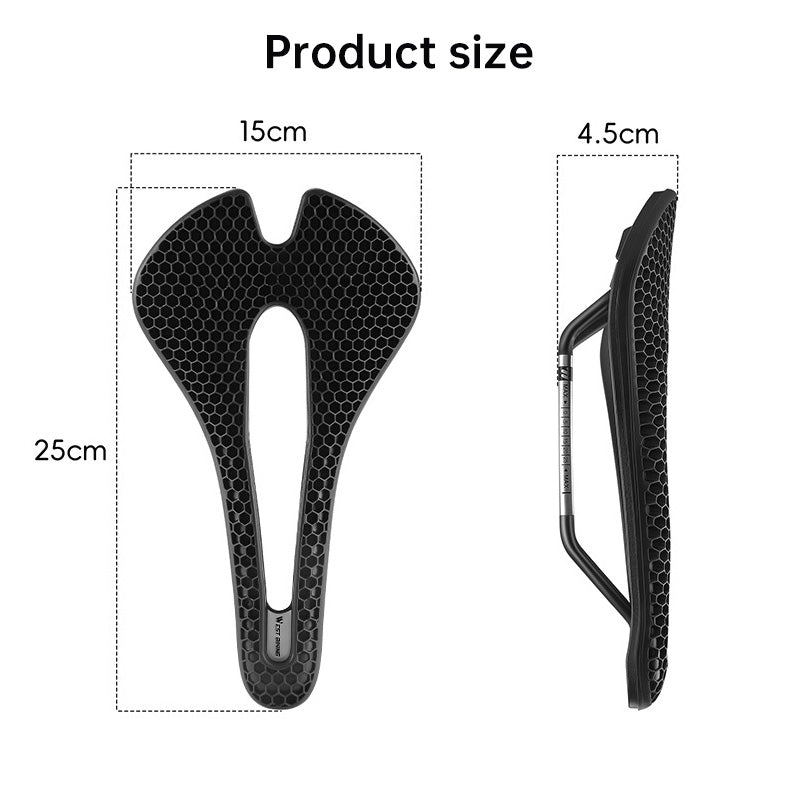eprolo WEST BIKING TPE Honeycomb breathable bike saddle for racing, road, and MTB bikes with ergonomic design and honeycomb padding