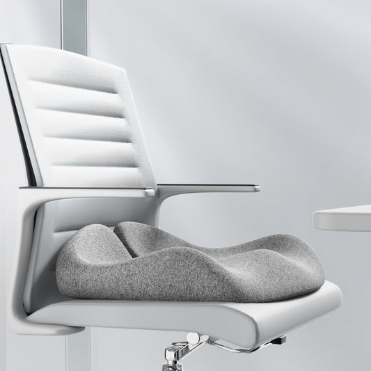 Eprolo memory foam coccyx cushion with non-slip bottom for office and car seats, designed to relieve tailbone and back pain.