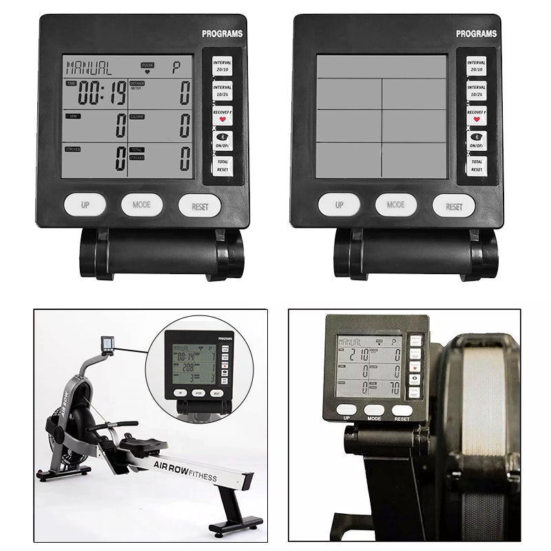 eprolo multifunctional rowing machine counter with digital display, easy to install, ideal for office and hotel workouts