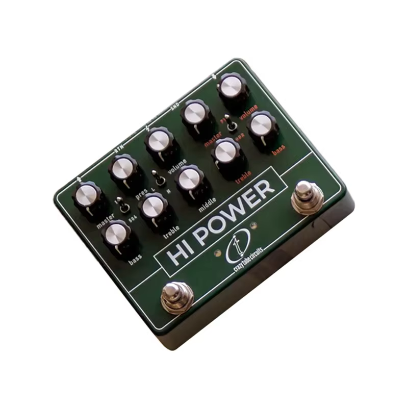 eprolo Rock single-effect pedal with pink Floyd tone, HIPOWER overdrive and distortion for electric guitars.
