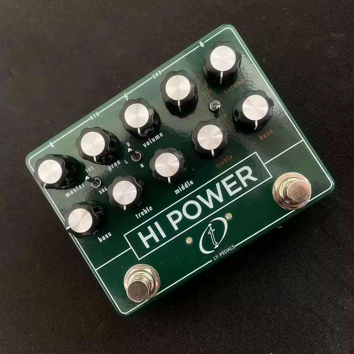 eprolo Rock single-effect pedal with pink Floyd tone, featuring HIPOWER overdrive and distortion effects for electric guitars