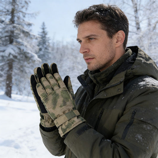 Eprolo Russian VKBO 3.0 Ruins camouflage winter tactical five-finger cold-proof gloves for military use