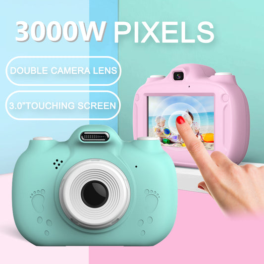 Eprolo touch screen WiFi kids digital camera with dual lenses, 2800W resolution, compact SLR design, suitable for children.