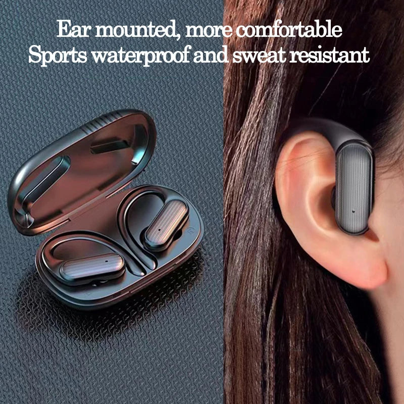 Wireless TWS Bluetooth sports earphones by eprolo, in-ear design with touch controls and stereo sound for active use.