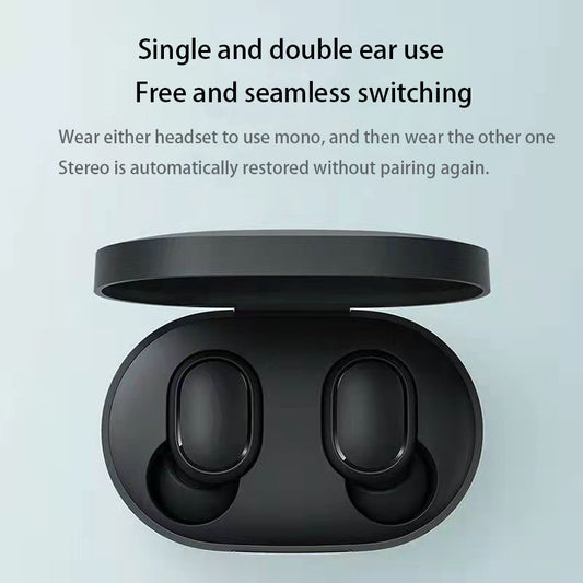 A6S Bluetooth Headset Macaron Bluetooth 5.2 Wireless TWS Earbuds Sports Mini New Headphones - American Smart