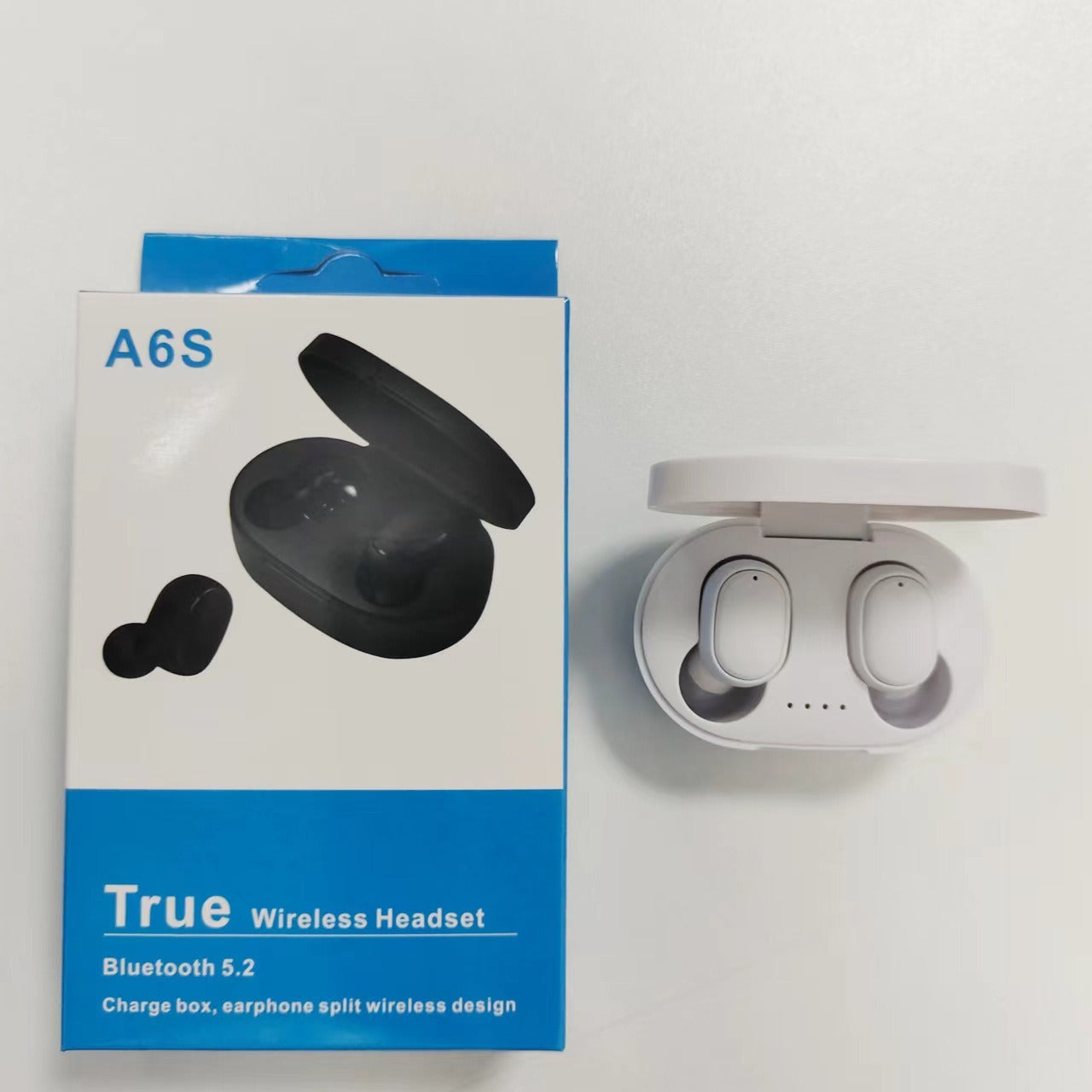 A6S Bluetooth Headset Macaron Bluetooth 5.2 Wireless TWS Earbuds Sports Mini New Headphones - American Smart