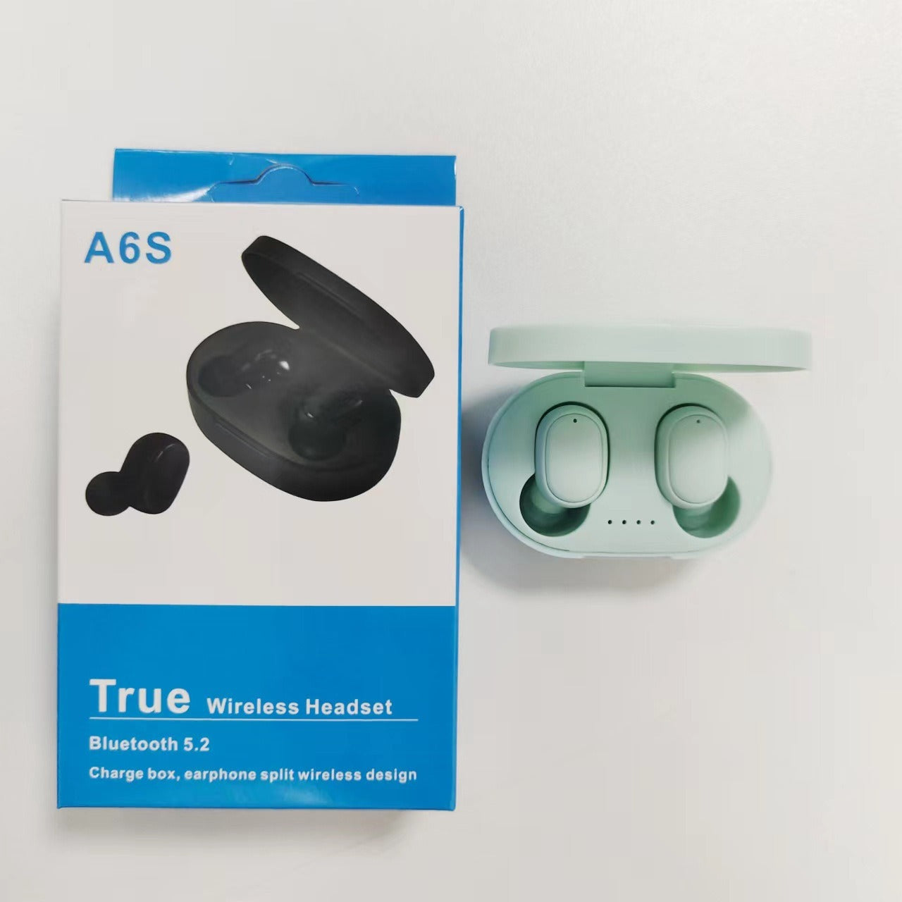 A6S Bluetooth Headset Macaron Bluetooth 5.2 Wireless TWS Earbuds Sports Mini New Headphones - American Smart