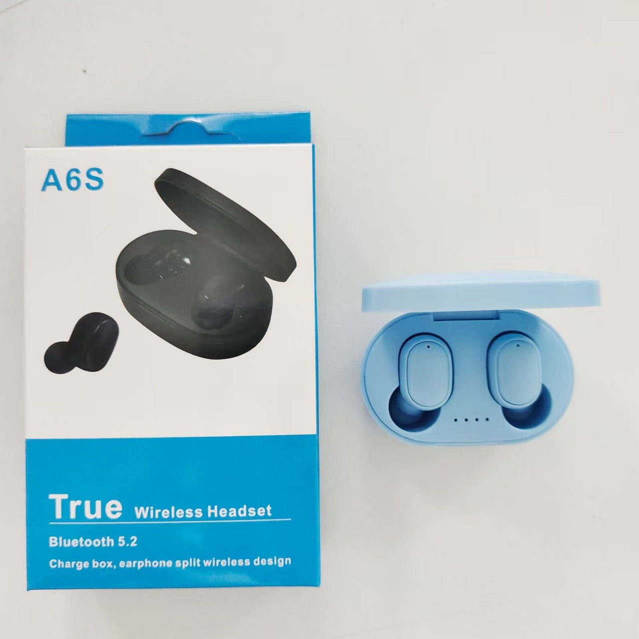 A6S Bluetooth Headset Macaron Bluetooth 5.2 Wireless TWS Earbuds Sports Mini New Headphones - American Smart