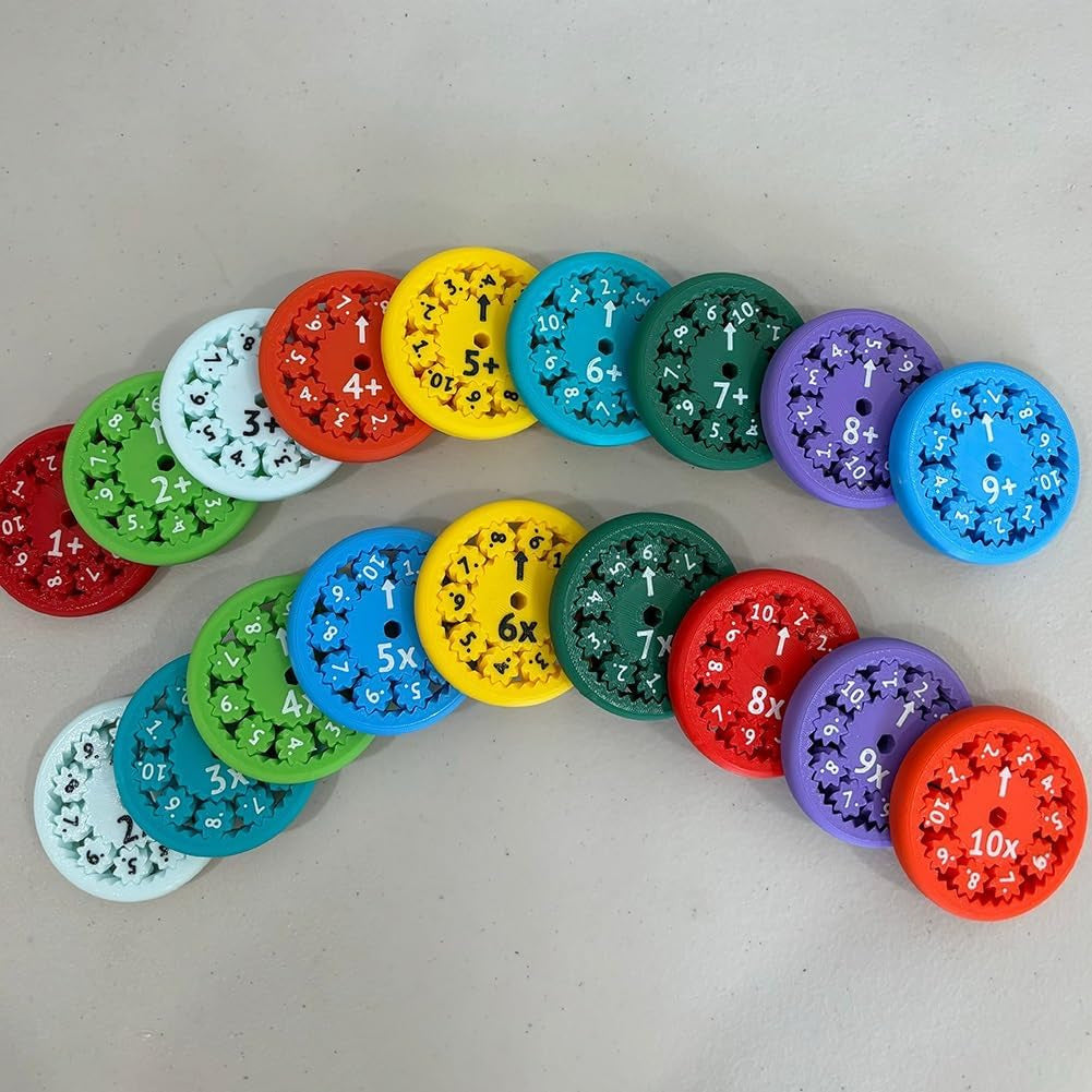Digital Spinner Math Gyroscope - Addition, Subtraction, Multiplication, Division Learning Arithmetic Educational Toy - American Smart