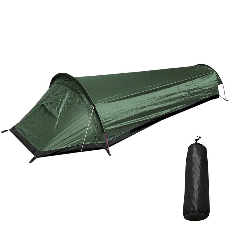 Eprolo ultralight single person camping tent with waterproof fabric, compact design, suitable for backpacking and outdoor sleeping.