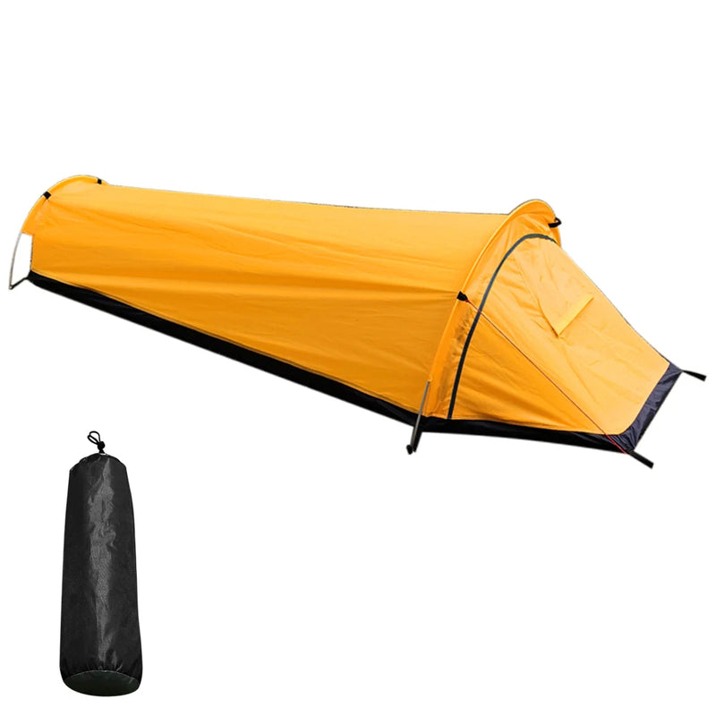 Ultralight eprolo camping single-person tent with waterproof outdoor sleeping bag tent, compact design, suitable for backpacking and hiking.