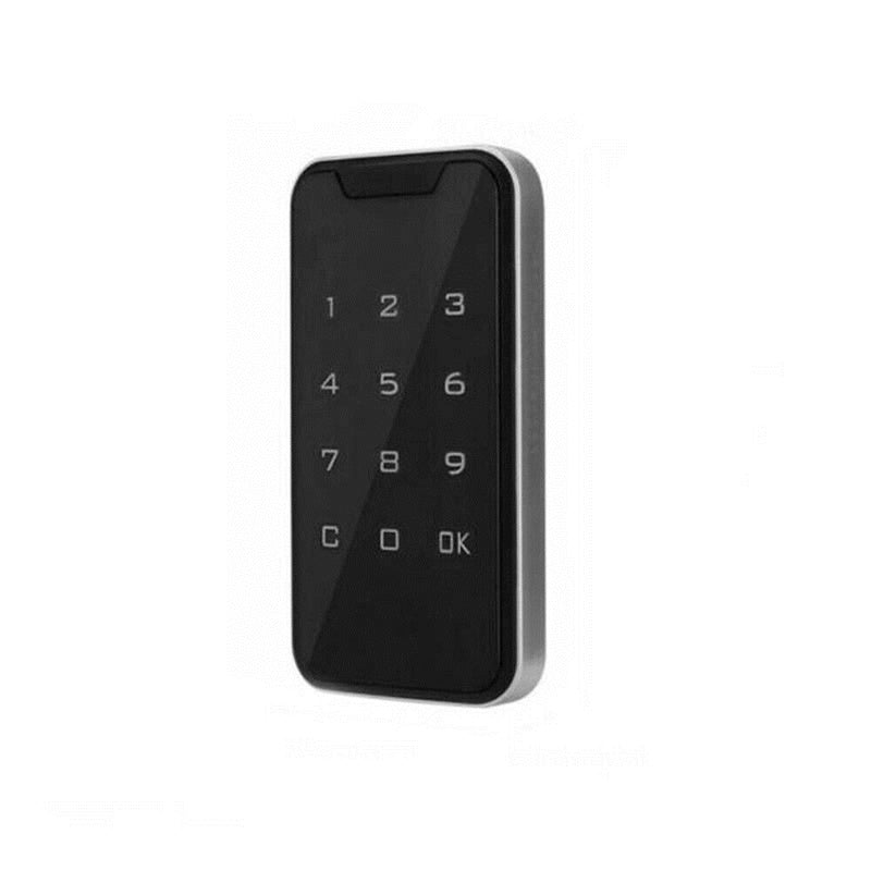 Eprolo electronic combination lock on a file cabinet drawer, showcasing its sleek design and digital keypad security feature.