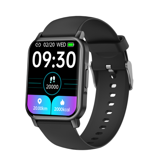 eprolo NK15 smart bracelet with heart rate monitor, sleep tracking, step counter, and customizable DIY dial display.