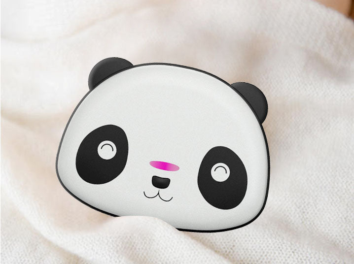 Eprolo winter hand warmer in white, cartoon design, portable USB smart charger, explosion-proof, mini hand warmer for cold weather.