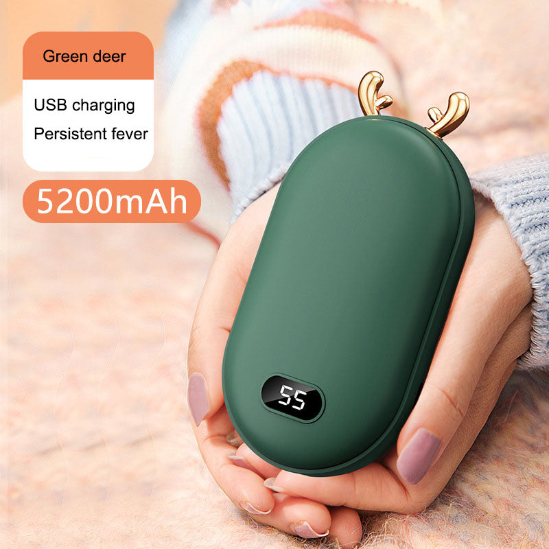 Eprolo Mini Space Number Display Warm Hand Treasure 2-in-1 charging hand warmer with digital number display in a compact design