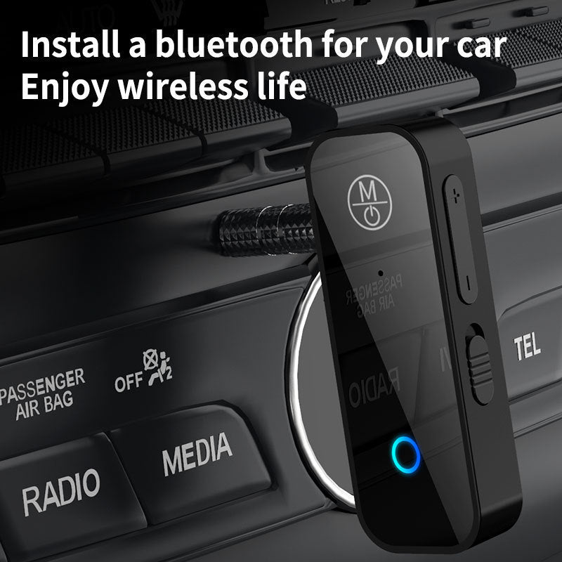 eprolo Bluetooth B28 audio adapter for vehicles, 3.5mm dual-purpose Bluetooth receiver for car audio upgrades