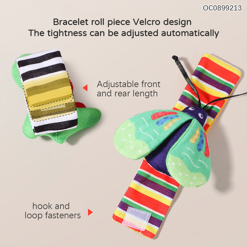 Eprolo baby toy set featuring wrist ringing socks and comfort toys for newborns aged 0-1 year, soft and colorful.