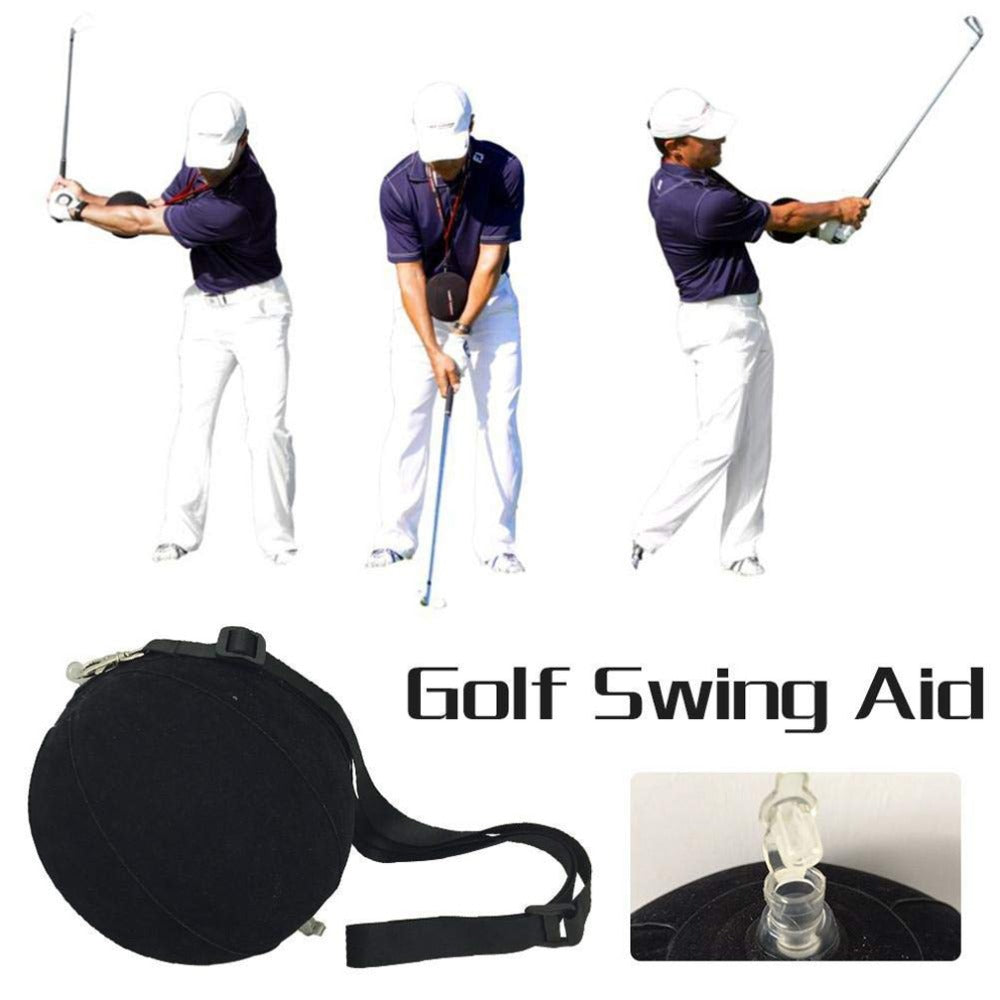 eprolo golf swing trainer ball with smart inflatable assist for posture correction, designed to improve golfer's swing technique