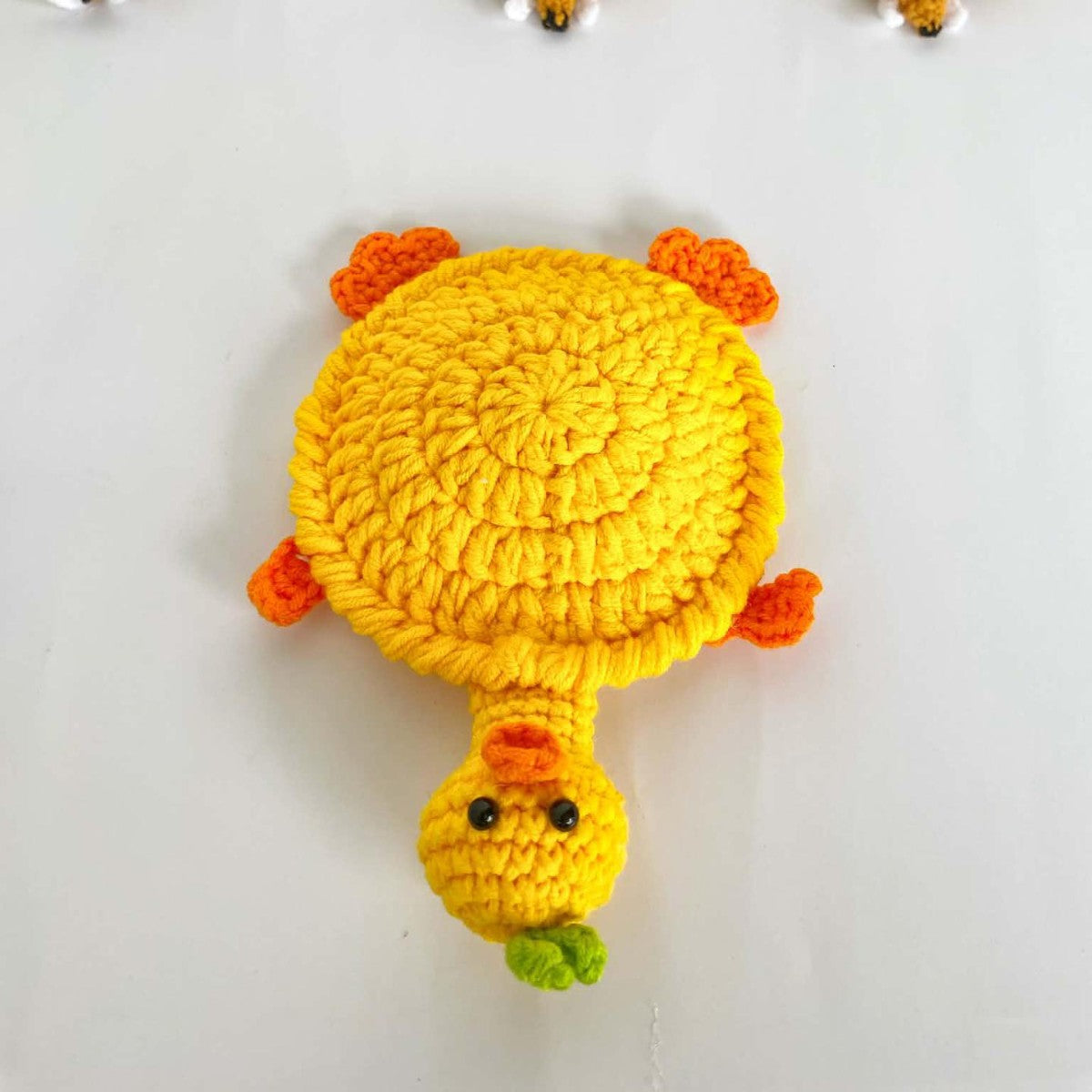 Handmade crochet turtle and squirrel animal coasters by eprolo, heat-insulating pads for creative desk decor and home use