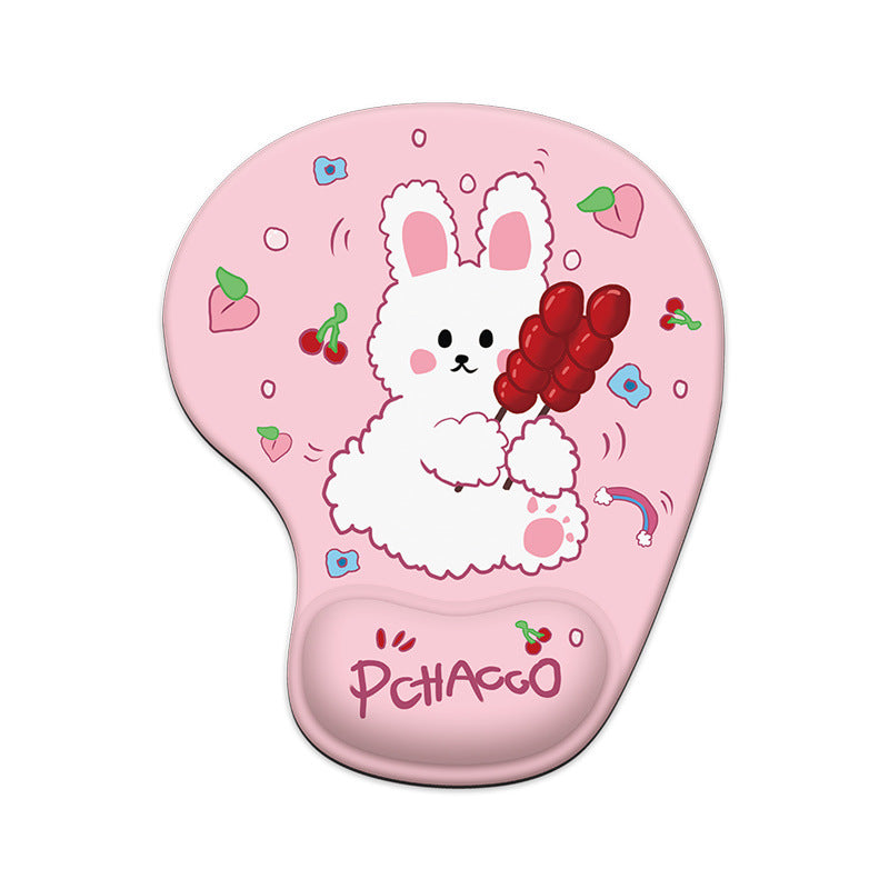Eprolo silicone wrist mouse pad for women, soft, non-slip, comfortable hand rest, thick cushioned gaming and computer accessory