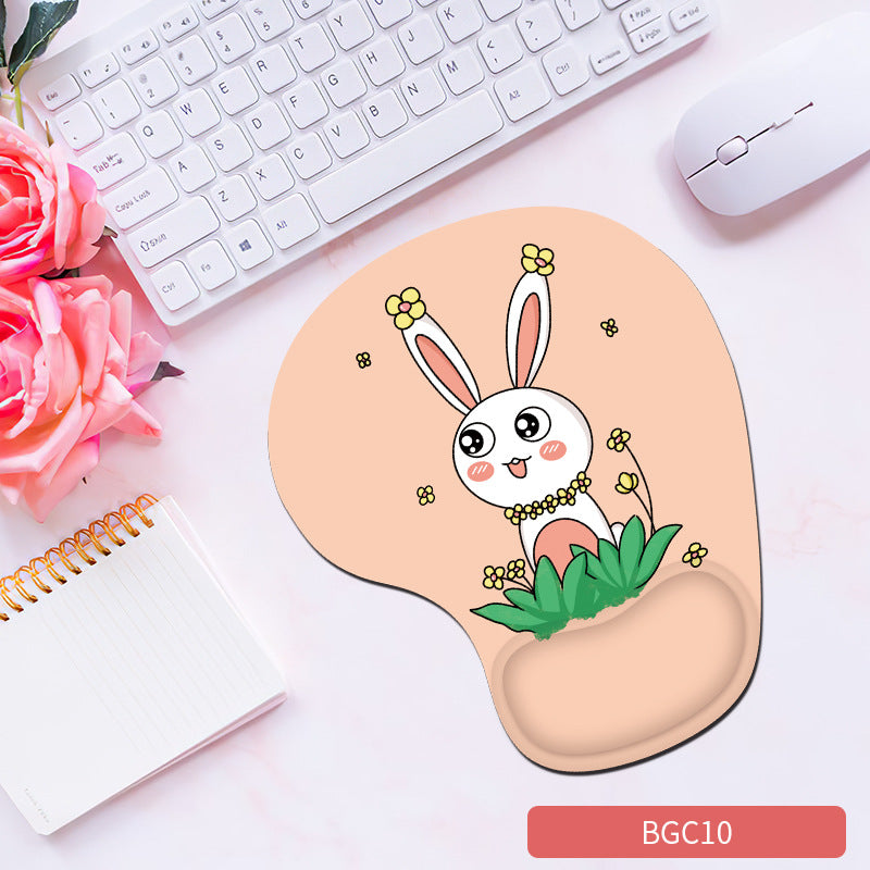 Soft silicone wrist rest pad for mouse, eprolo brand, featuring a comfortable, non-slip design and cute, thick hand support for gaming and work.