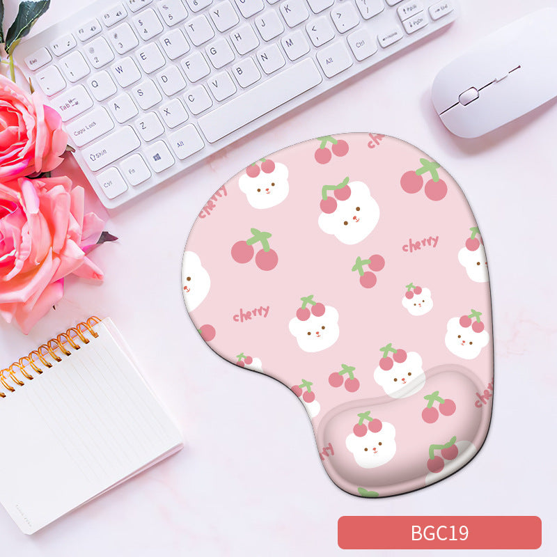 Eprolo silicone wrist mouse pad for women with soft, non-slip surface and comfortable hand rest for gaming and computer use