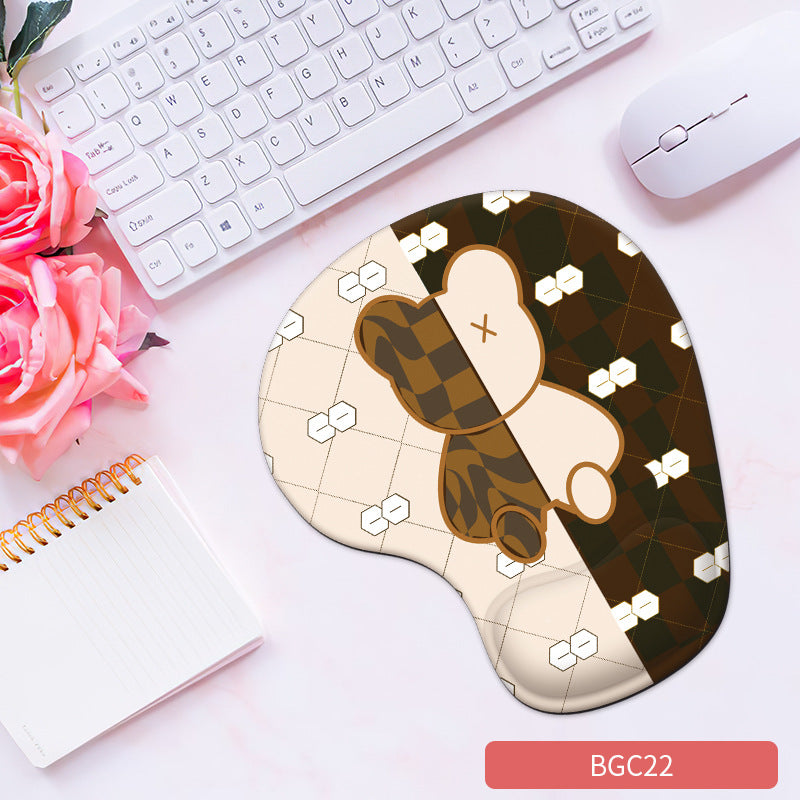 Soft silicone wrist rest pad for mouse from eprolo, providing comfortable, non-slip support for computer use and gaming.