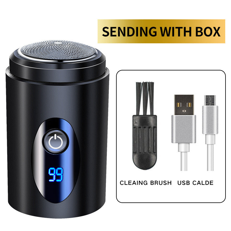 Shaver men's car USB portable electric shaver rechargeable bald head washable mini - American Smart