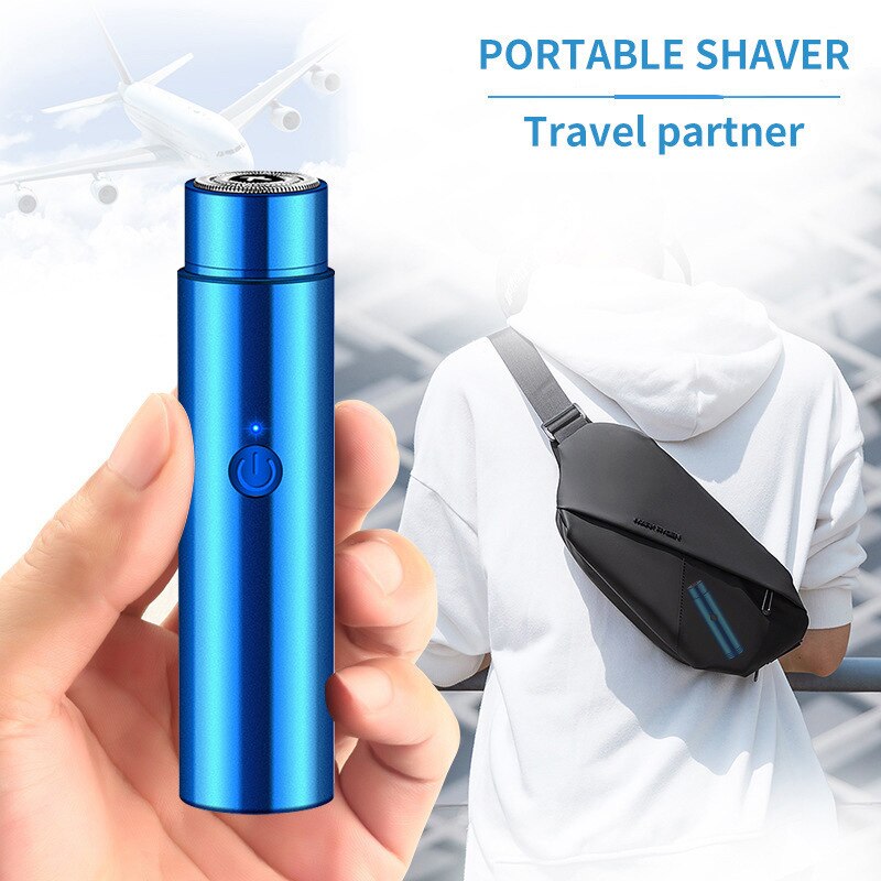 Eprolo portable mini electric shaver with sleek design, ideal for live streaming and personal grooming.