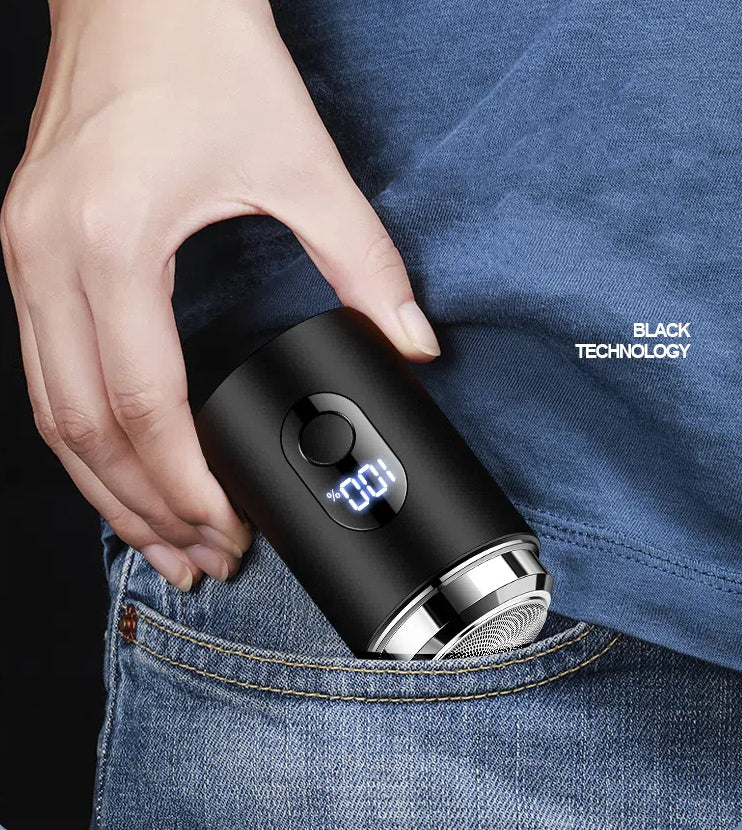Eprolo men's rechargeable electric shaver with multifunctional design, portable steel body, suitable for full-body grooming and washing