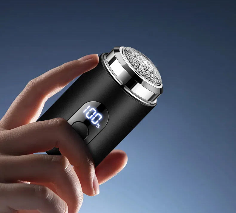 Eprolo rechargeable men's electric shaver with multifunctional design, compact portable steel body, suitable for full body grooming