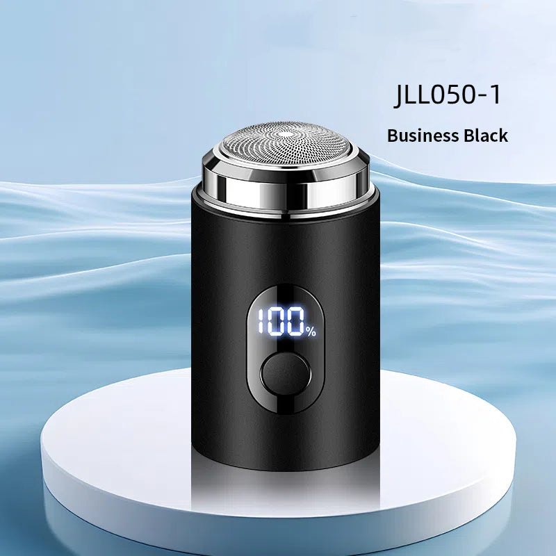Eprolo men's rechargeable electric shaver with multifunctional design, portable body washing, compact steel cannon style.