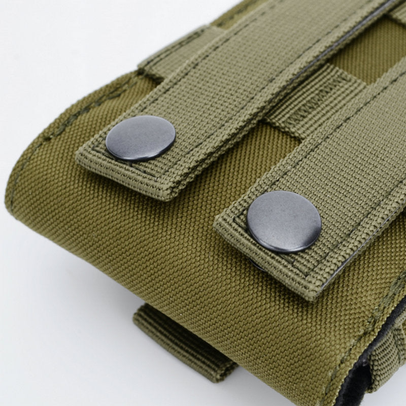 Camouflage outdoor tactical waist bag by eprolo, multifunctional hanging phone bag with belt for sports and outdoor activities.