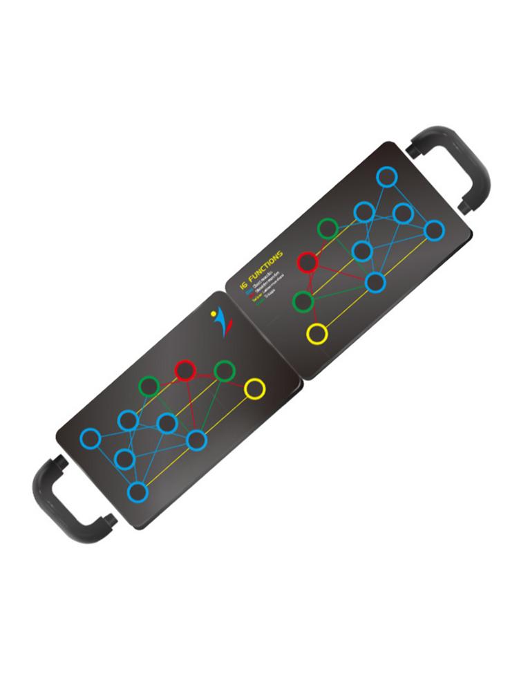 Eprolo 16-in-1 foldable push-up board with multiple handles for muscle training and workout fitness exercise equipment.