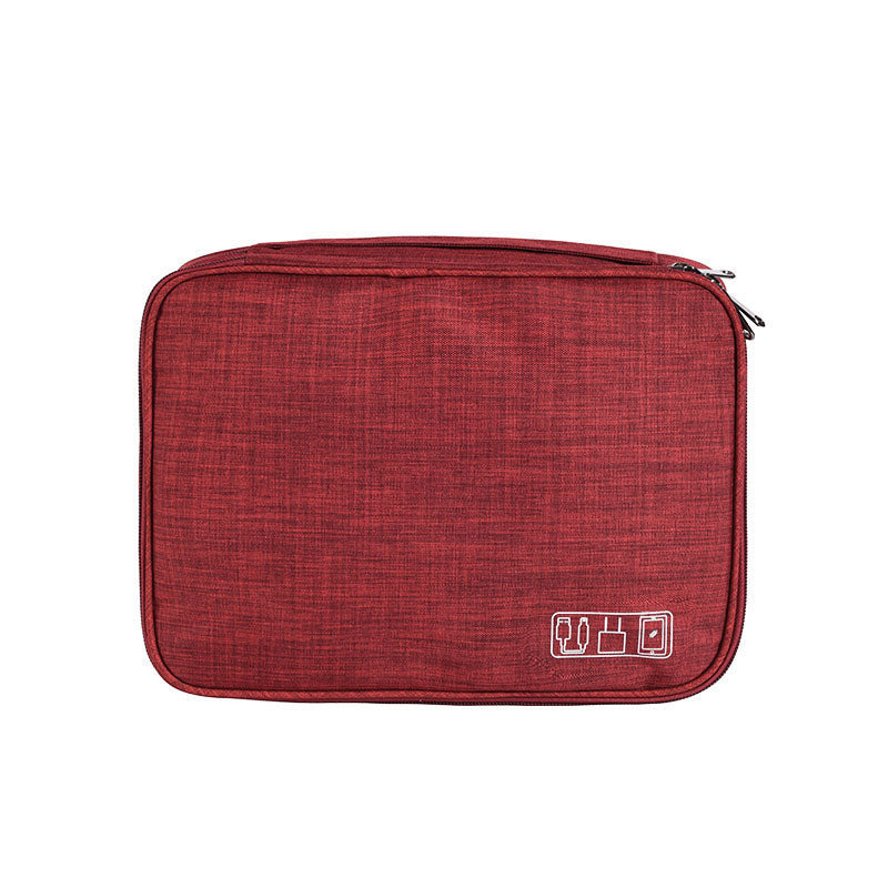 Eprolo waterproof travel cable organizer bag with compartments for USB cables, chargers, and electronic gadgets.