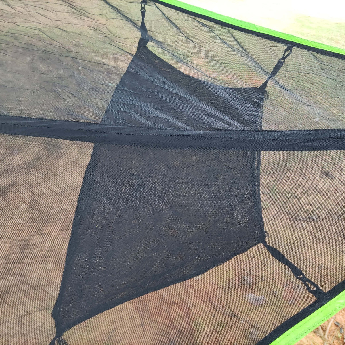 Aerial Multiplayer Triangle Hammock Folding Portable Mesh Mesh Hammock Aerial Tree Tent Leisure Mesh Bed - American Smart